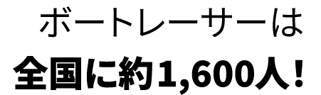 ボートレーサーは全国に約1,600人！
